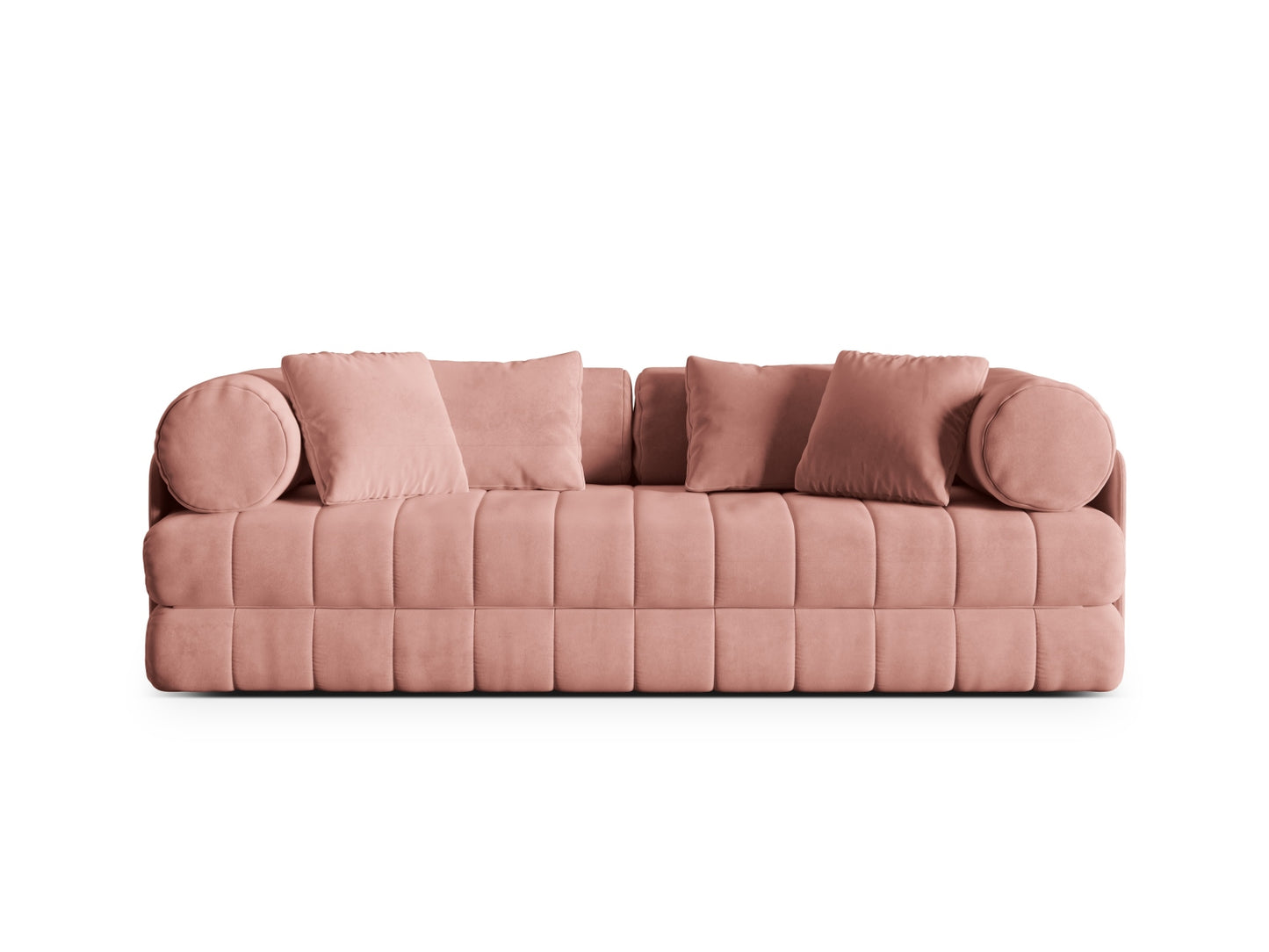 Kemi Sofa With Bed Function, 3 Seats, 206x95 cm — Pink