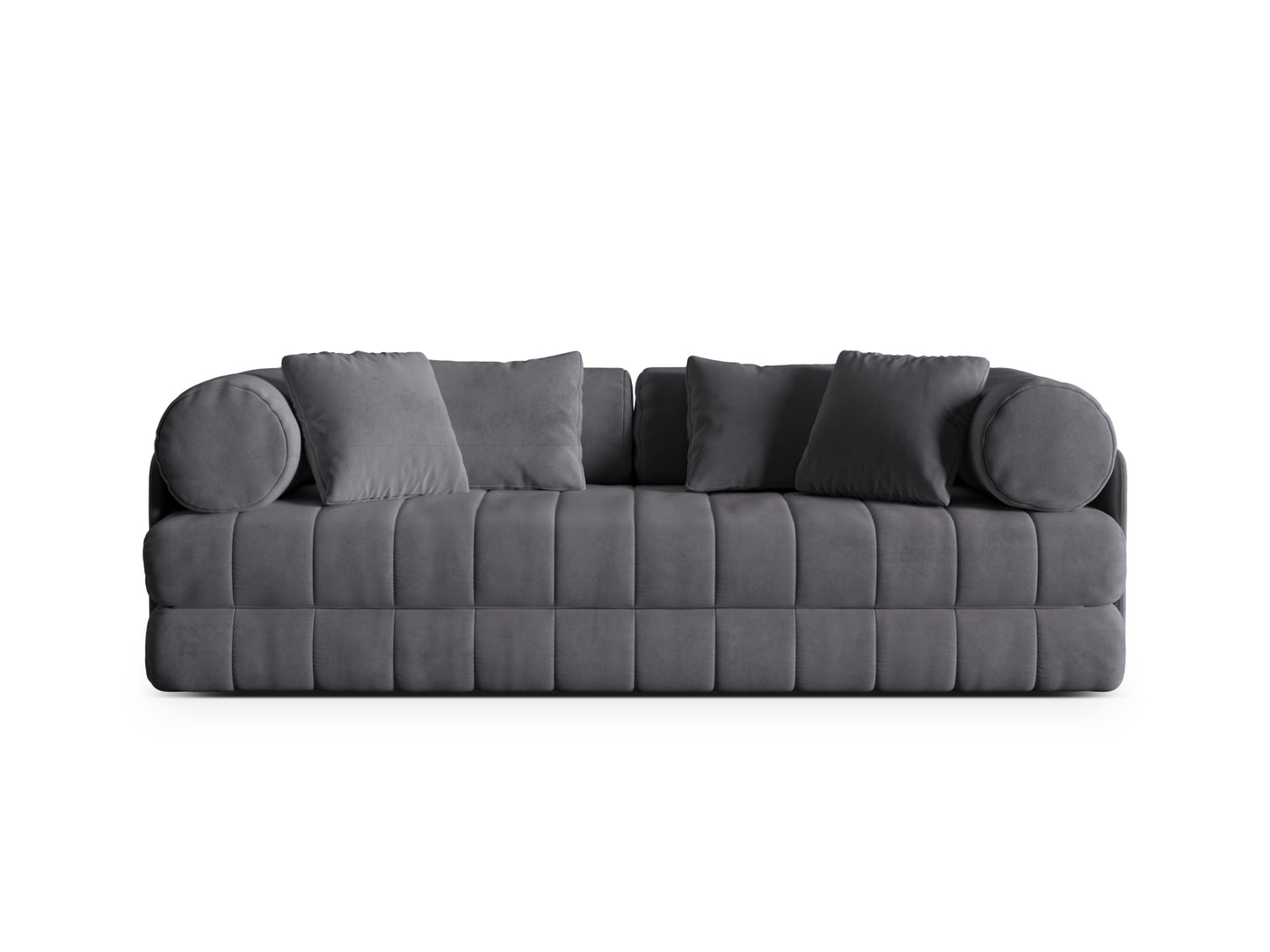 Kemi Sofa With Bed Function, 3 Seats, 206x95 cm — Dark Grey