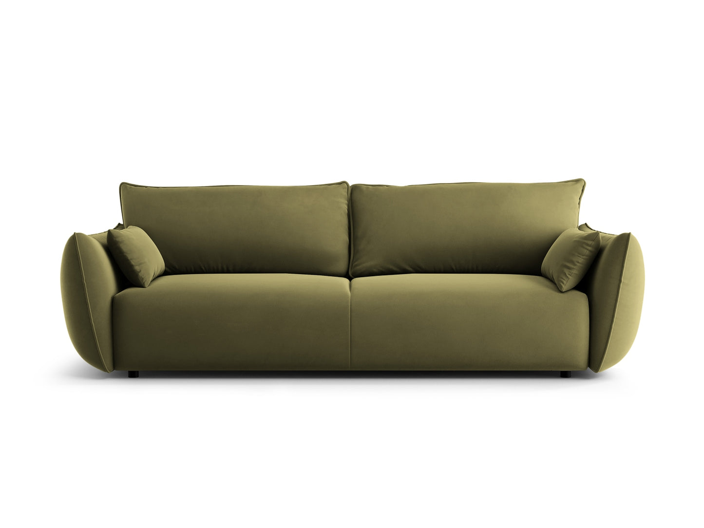 Matera Sofa With Bed Function And Box, 3 Seats, 240x108 cm — Green