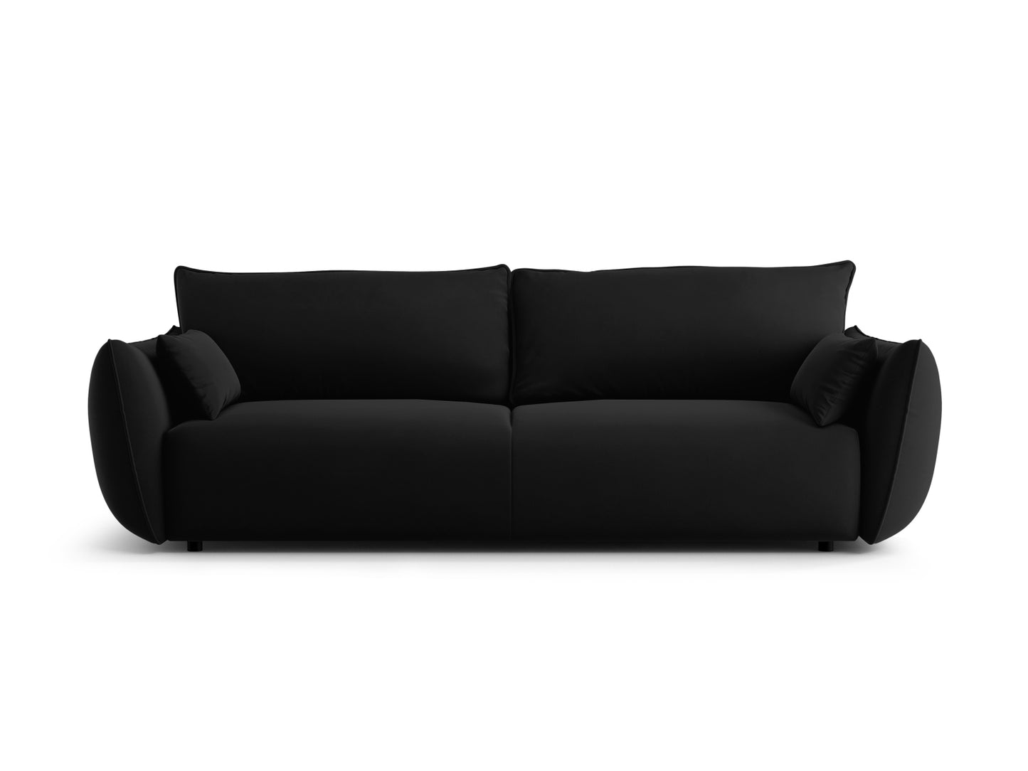 Matera Sofa With Bed Function And Box, 3 Seats, 240x108 cm — Black
