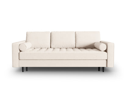 Aspen Sofa With Bed Function And Box, 3 Seats, 225x100 cm — Light Beige