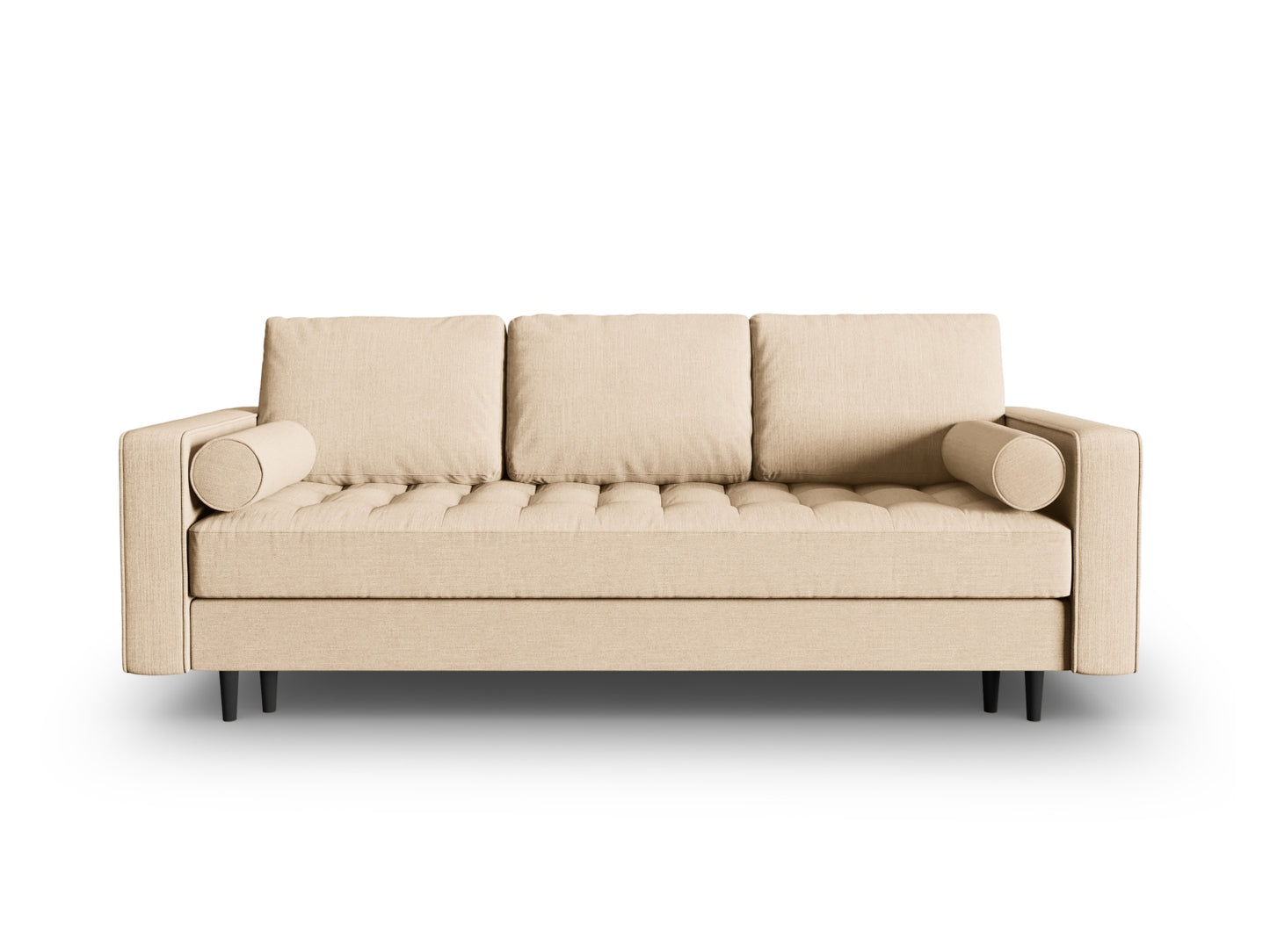 Aspen Sofa With Bed Function And Box, 3 Seats, 225x100 cm — Beige