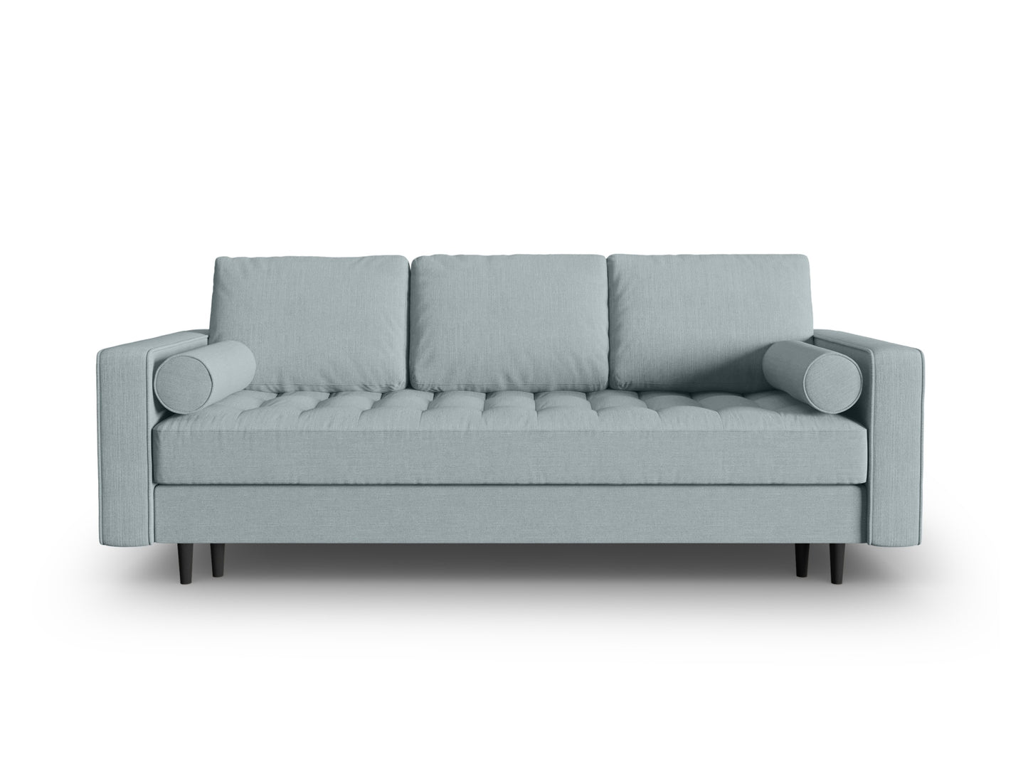 Aspen Sofa With Bed Function And Box, 3 Seats, 225x100 cm — Blue