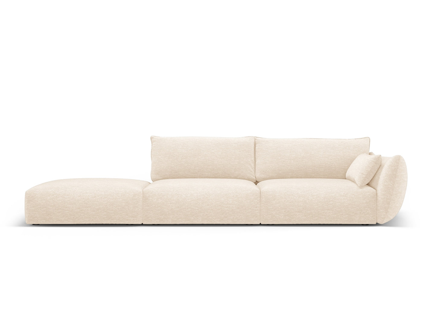 Matera Sofa, 4 Seats, 264x110 cm — Light Beige / Left