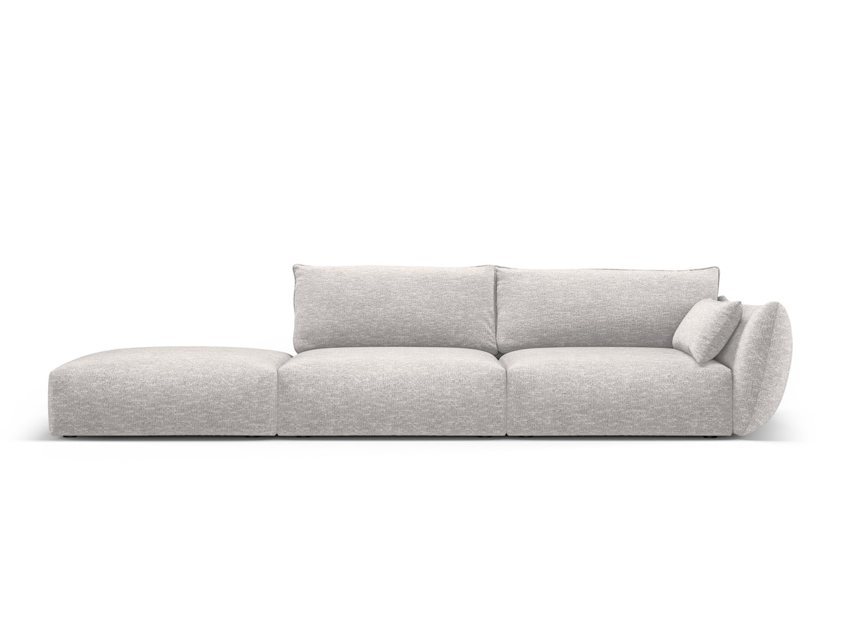 Matera Sofa, 4 Seats, 264x110 cm — Light Grey / Left