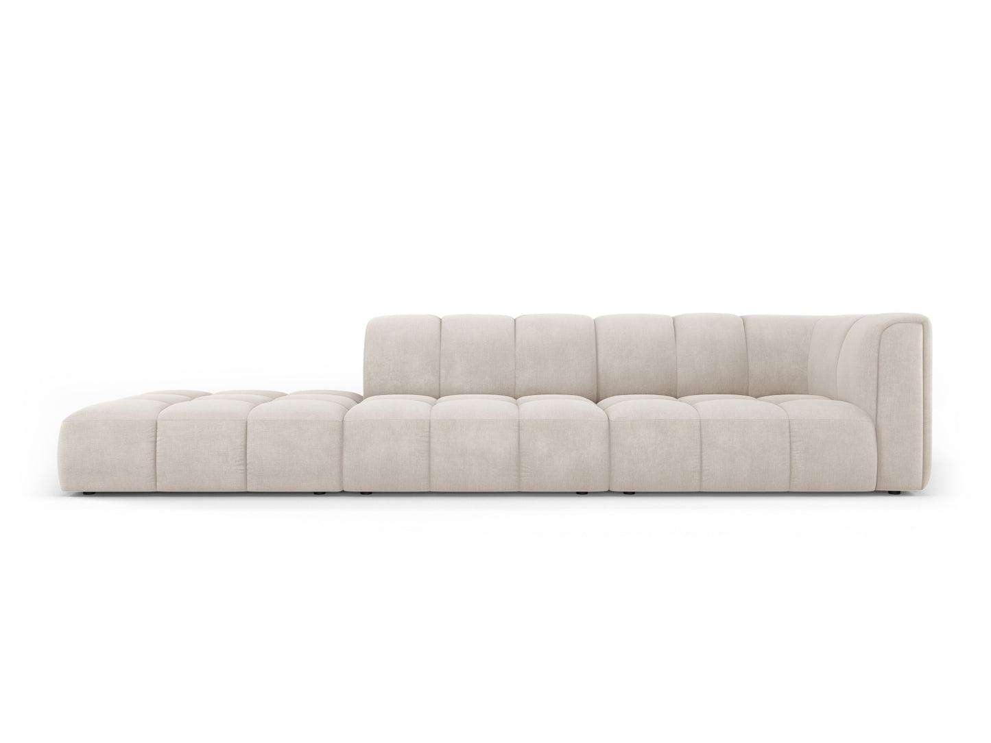 Moritz Modular Sofa, 4 Seats, 293x96 cm — Beige / Left