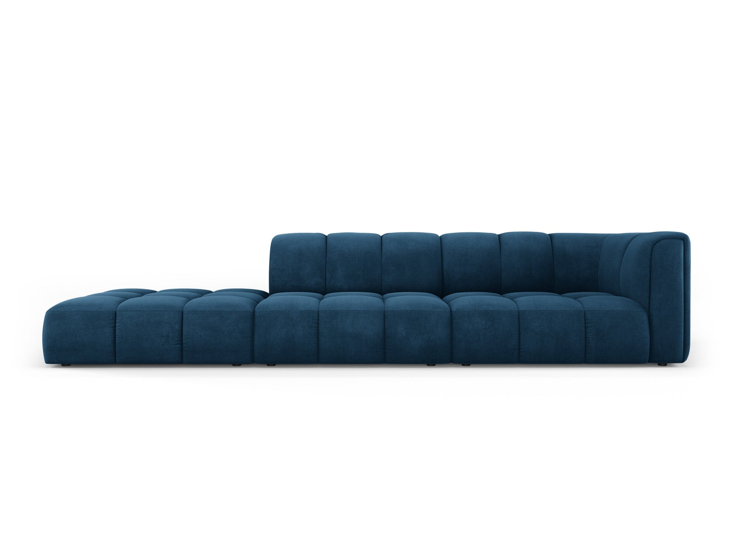 Moritz Modular Sofa, 4 Seats, 293x96 cm — Royal Blue / Left