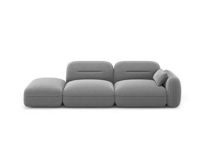 Sydney Modular Sofa, 3 Seats, 295x90 cm — Light Grey / Left