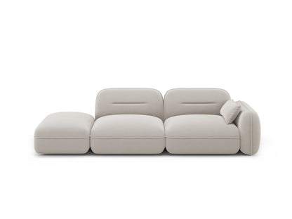 Sydney Modular Sofa, 3 Seats, 295x90 cm — Light Beige / Left