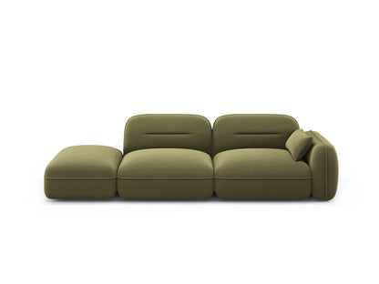 Sydney Modular Sofa, 3 Seats, 295x90 cm — Light Green / Left