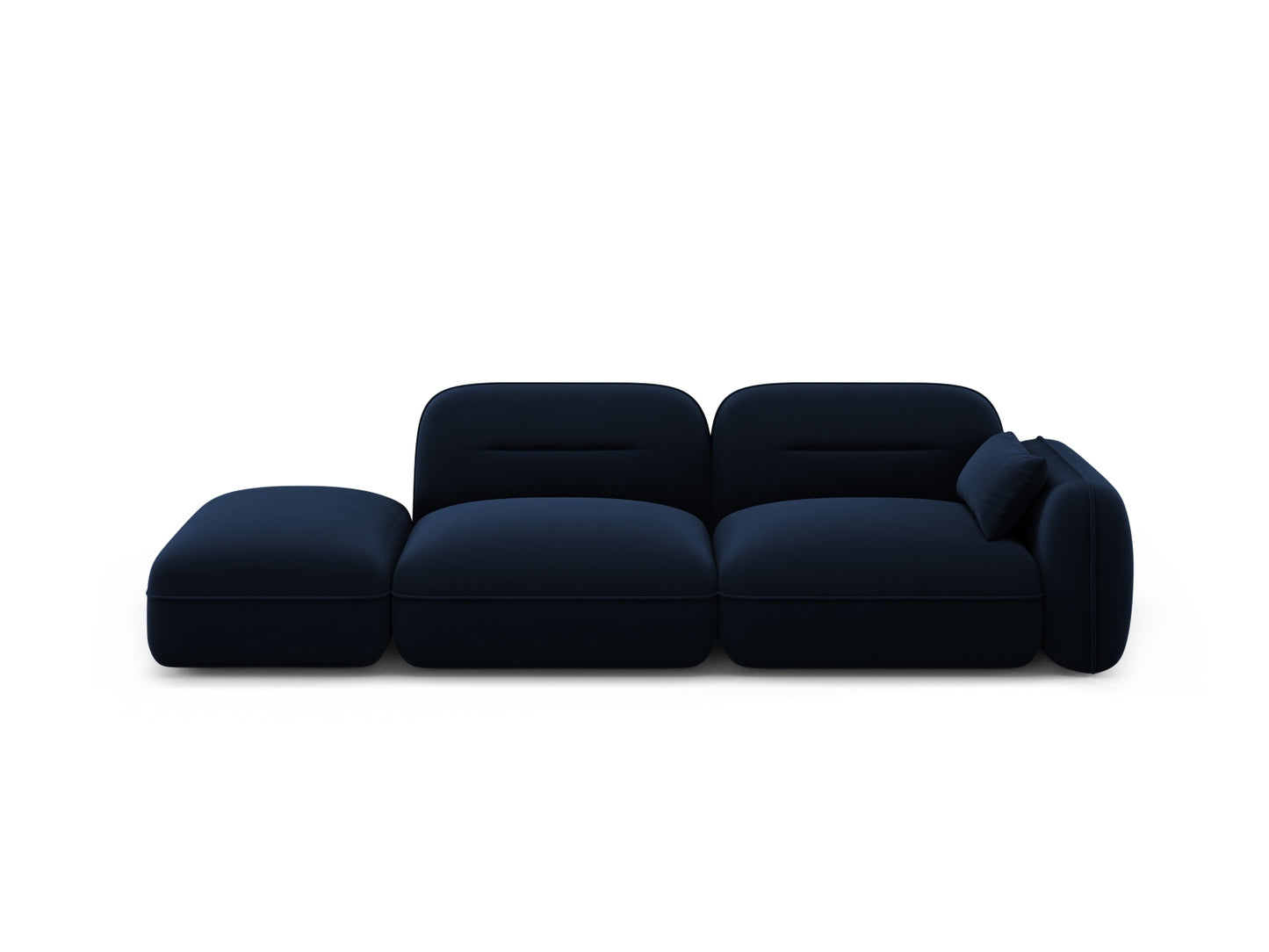 Sydney Modular Sofa, 3 Seats, 295x90 cm — Royal Blue / Left