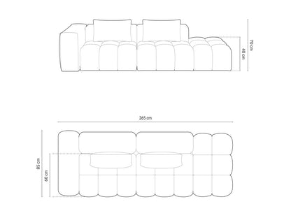 Verona Modular Sofa, 4 Seats, 265x85 cm