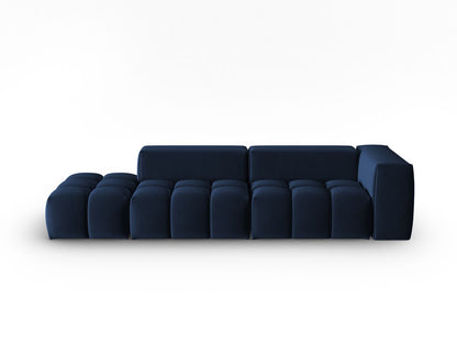 Verona Modular Sofa, 4 Seats, 265x85 cm — Royal Blue / Left