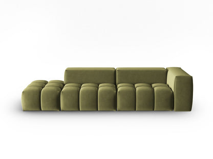 Verona Modular Sofa, 4 Seats, 265x85 cm — Light Green / Left
