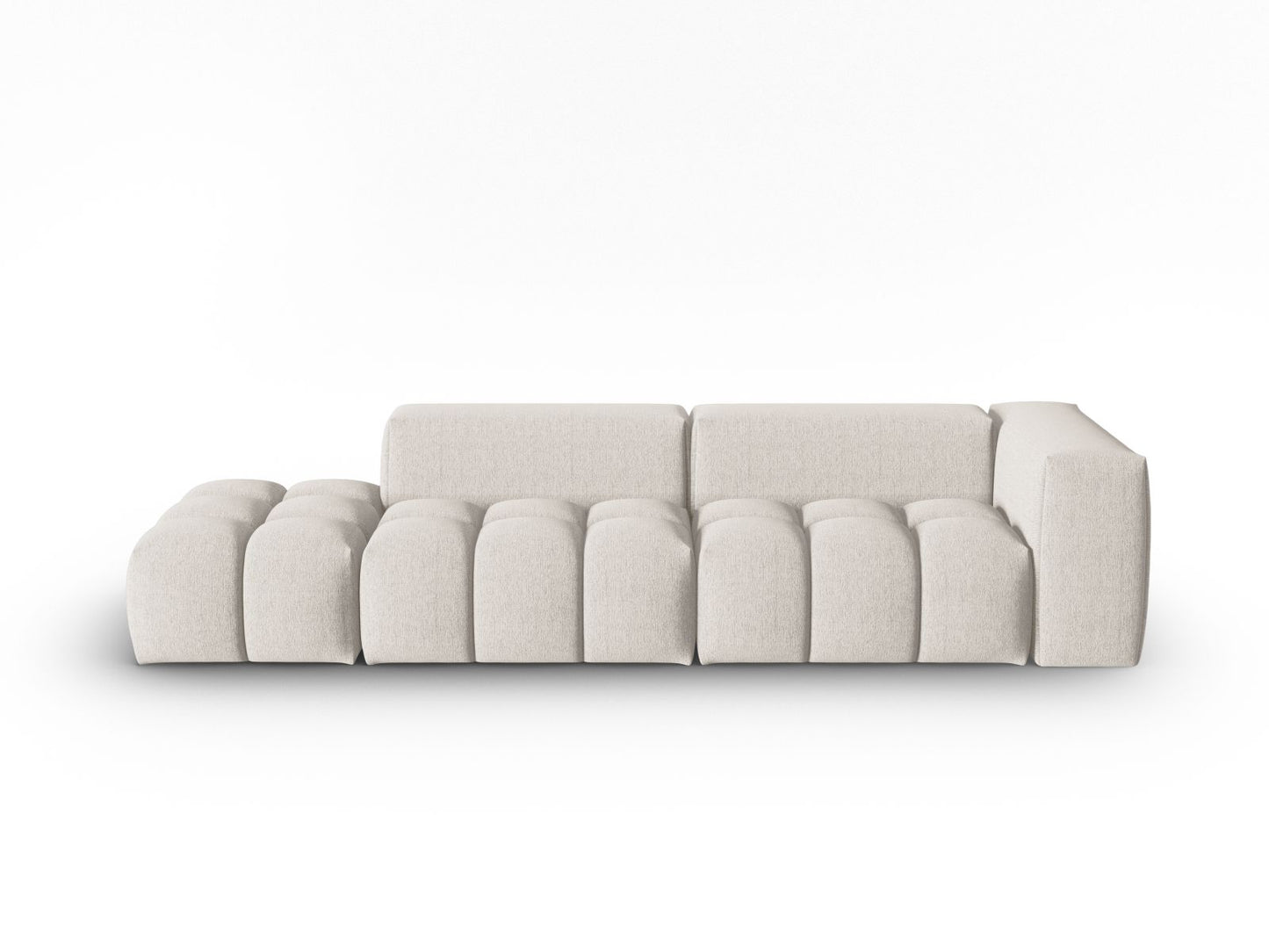 Verona Modular Sofa, 4 Seats, 265x85 cm — Beige / Left