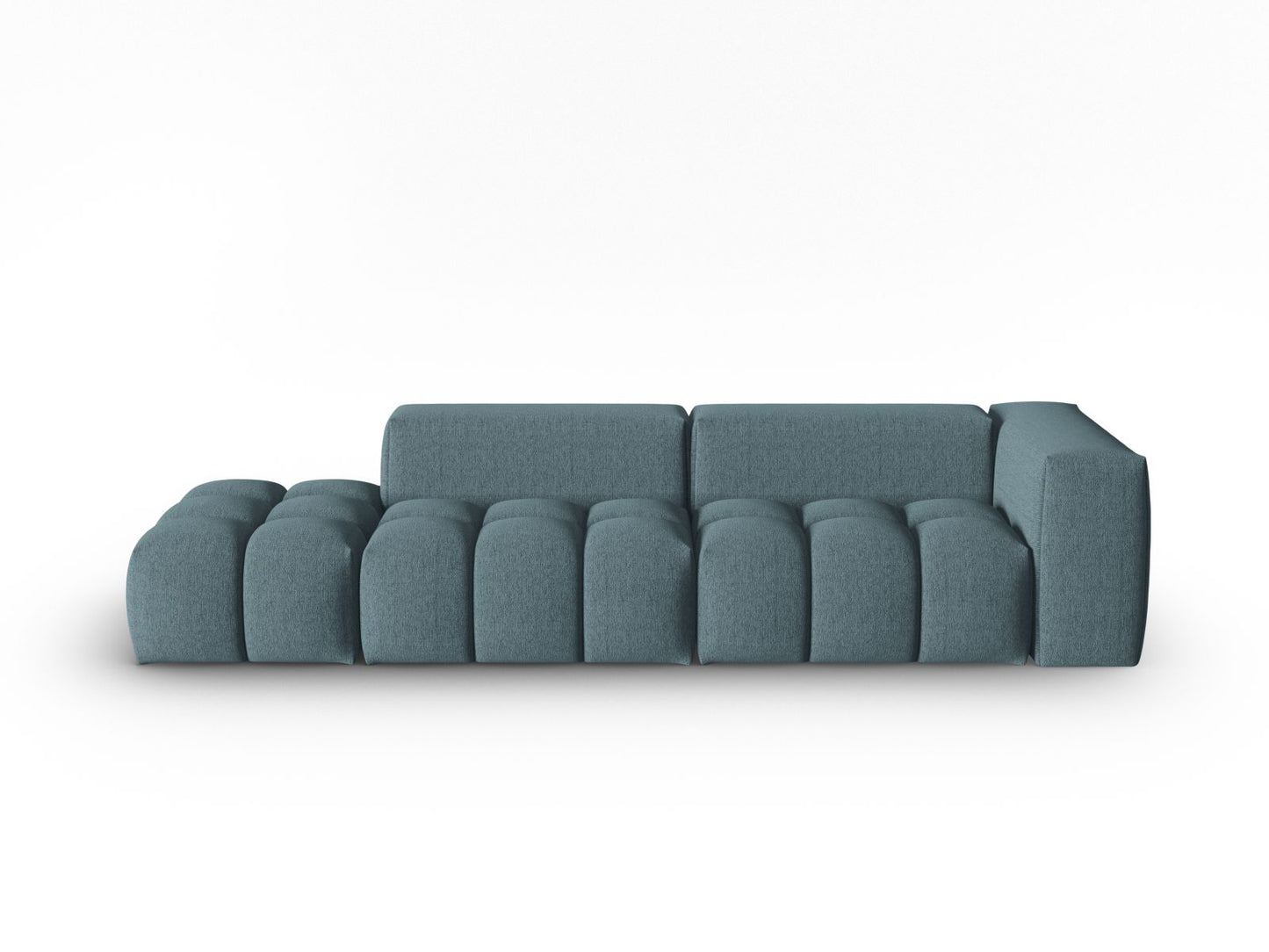 Verona Modular Sofa, 4 Seats, 265x85 cm — Light Blue / Left