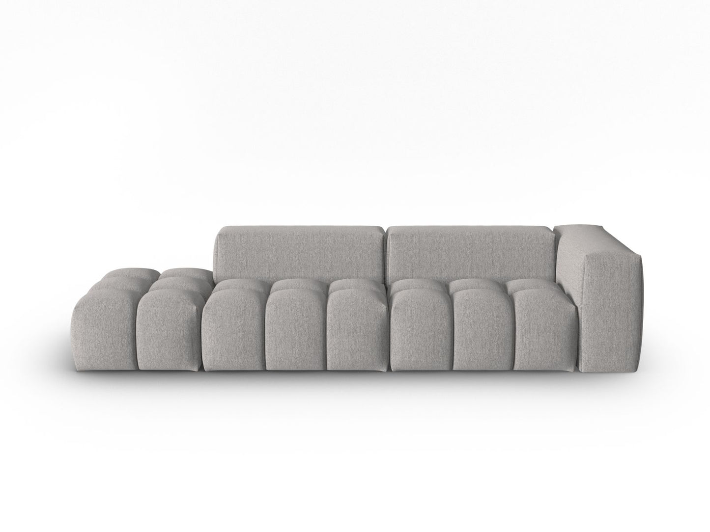 Verona Modular Sofa, 4 Seats, 265x85 cm — Warm grey / Left