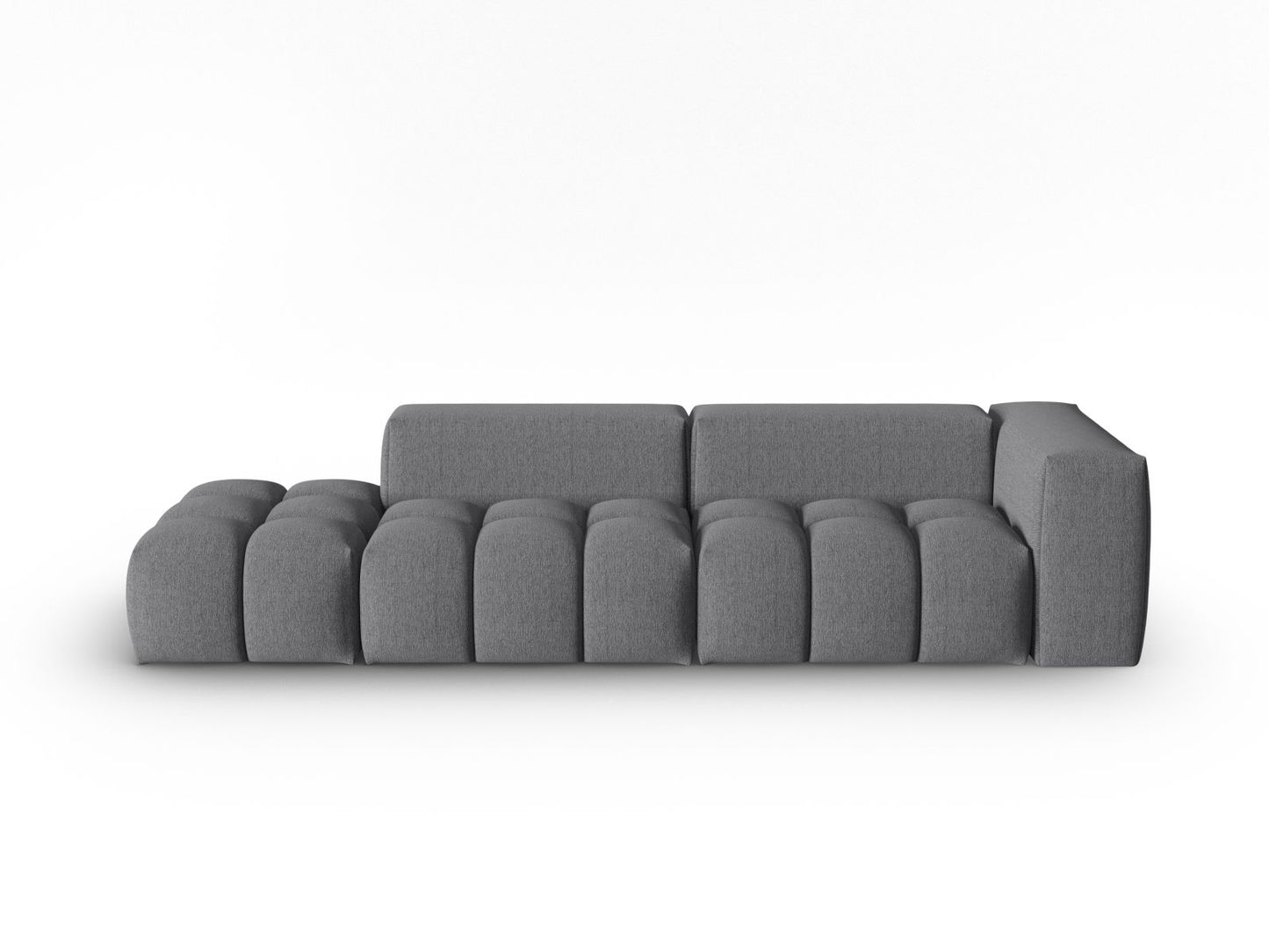 Verona Modular Sofa, 4 Seats, 265x85 cm — Grey / Left