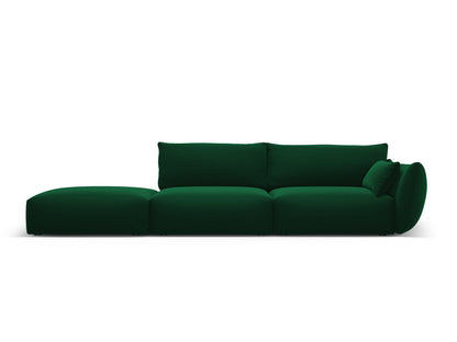 Matera Sofa, 4 Seats, 264x110 cm — Bottle Green / Left