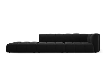Moritz Modular Sofa, 4 Seats, 293x96 cm — Black / Left