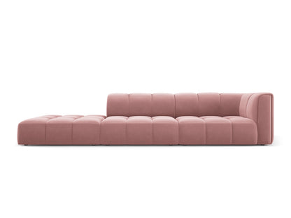 Moritz Modular Sofa, 4 Seats, 293x96 cm — Pink / Left