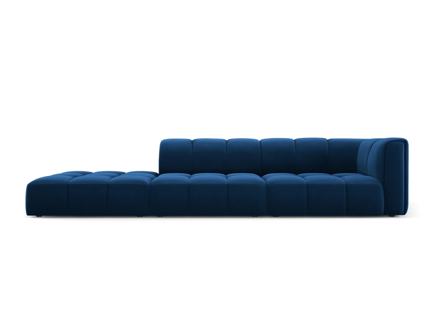 Moritz Modular Sofa, 4 Seats, 293x96 cm — Royal Blue / Left