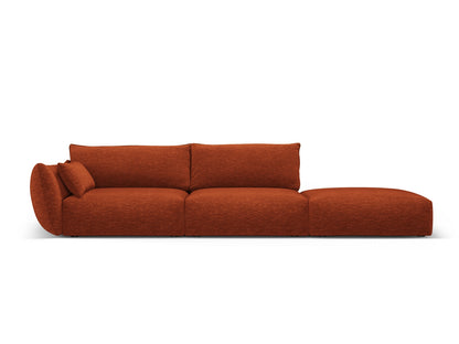 Matera Sofa, 4 Seats, 264x110 cm — Terracotta / Right