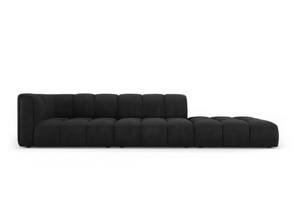 Moritz Modular Sofa, 4 Seats, 293x96 cm — Black / Right