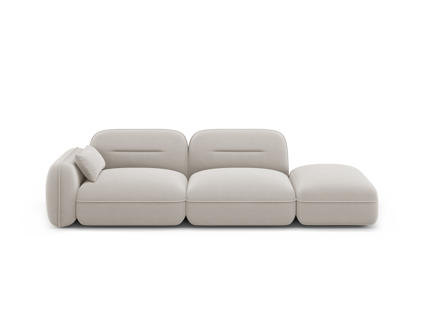 Sydney Modular Sofa, 3 Seats, 295x90 cm — Light Beige / Right