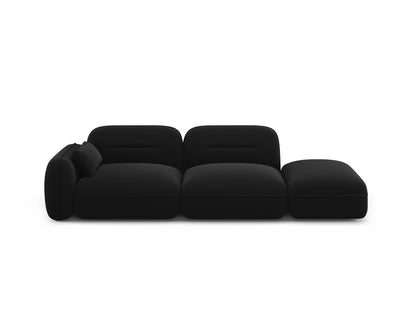 Sydney Modular Sofa, 3 Seats, 295x90 cm — Black / Right