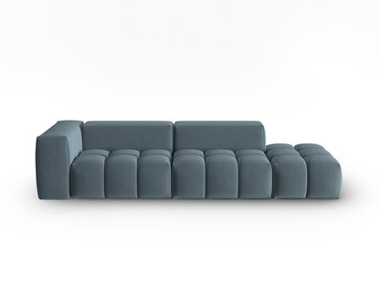 Verona Modular Sofa, 4 Seats, 265x85 cm — Pastel Blue / Right