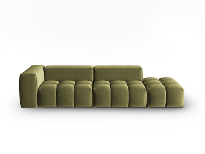 Verona Modular Sofa, 4 Seats, 265x85 cm — Light Green / Right
