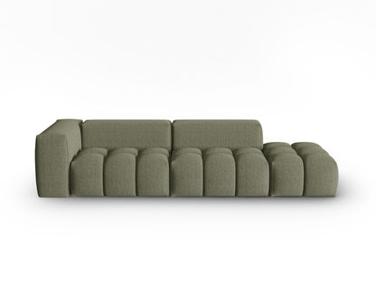 Verona Modular Sofa, 4 Seats, 265x85 cm — Dark Olive Green / Right