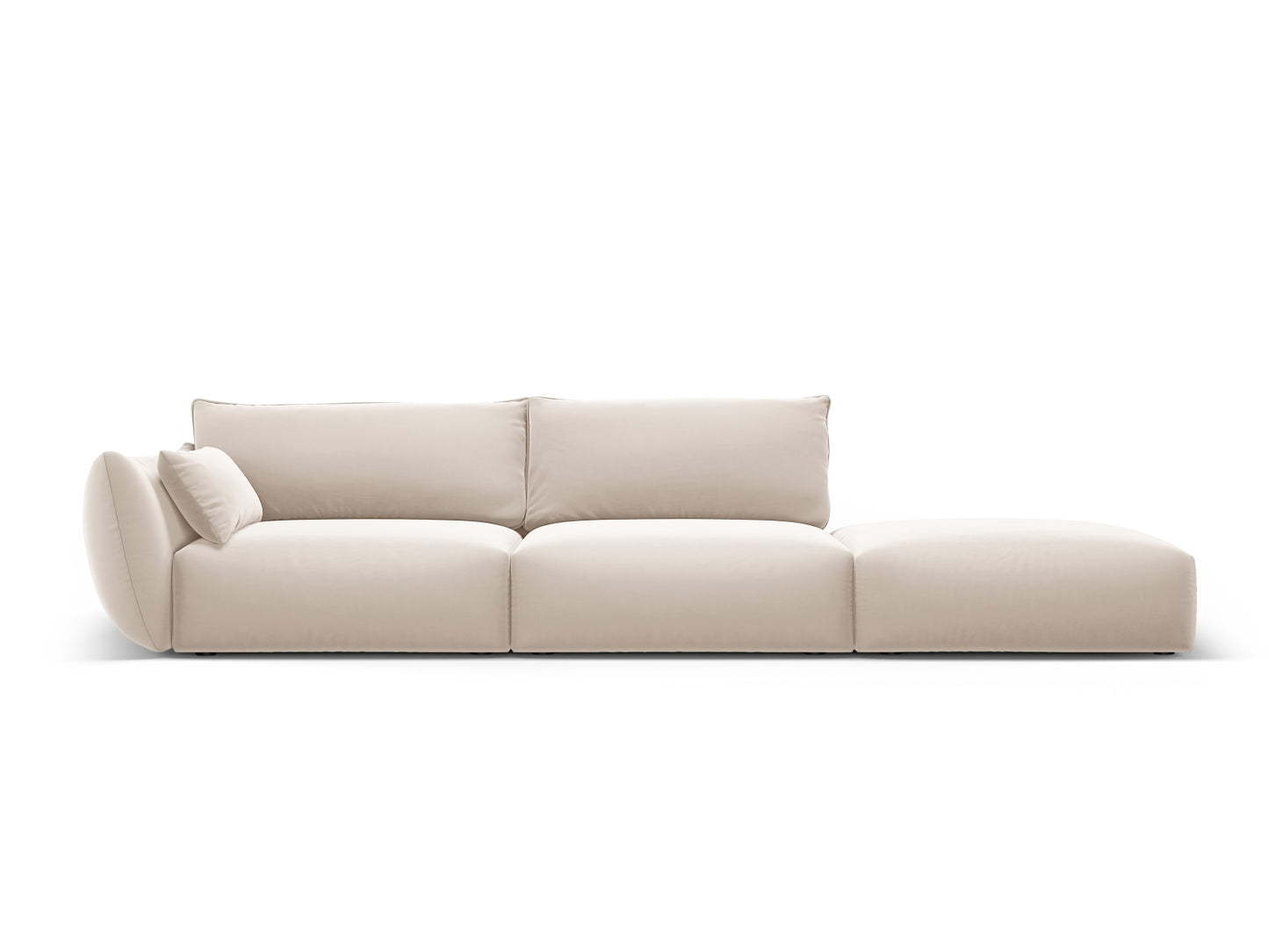 Matera Sofa, 4 Seats, 264x110 cm — Beige / Right