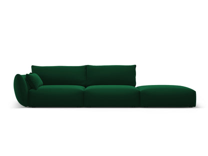 Matera Sofa, 4 Seats, 264x110 cm — Bottle Green / Right