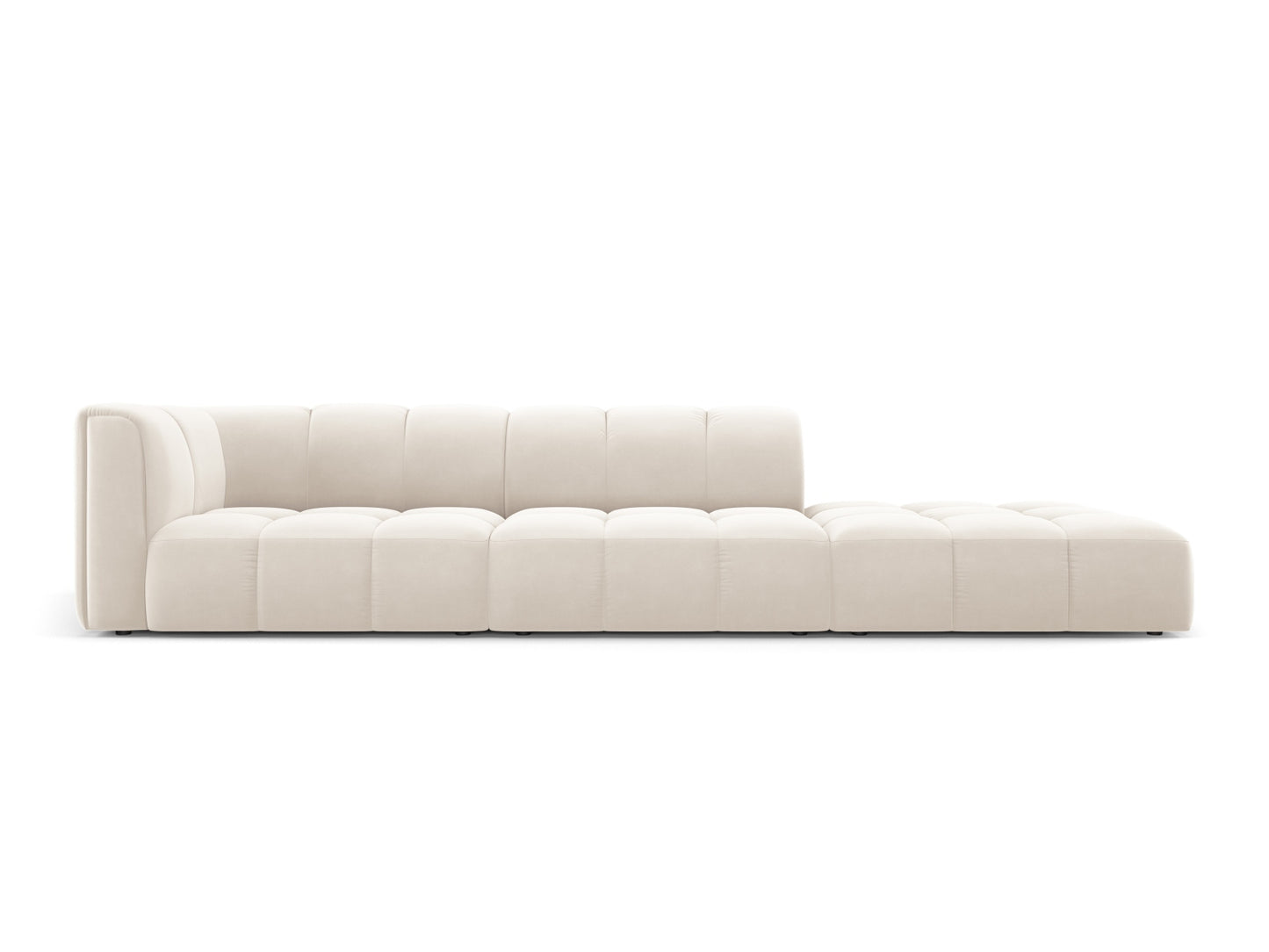 Moritz Modular Sofa, 4 Seats, 293x96 cm — Light Beige / Right