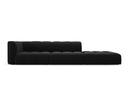 Moritz Modular Sofa, 4 Seats, 293x96 cm — Black / Right