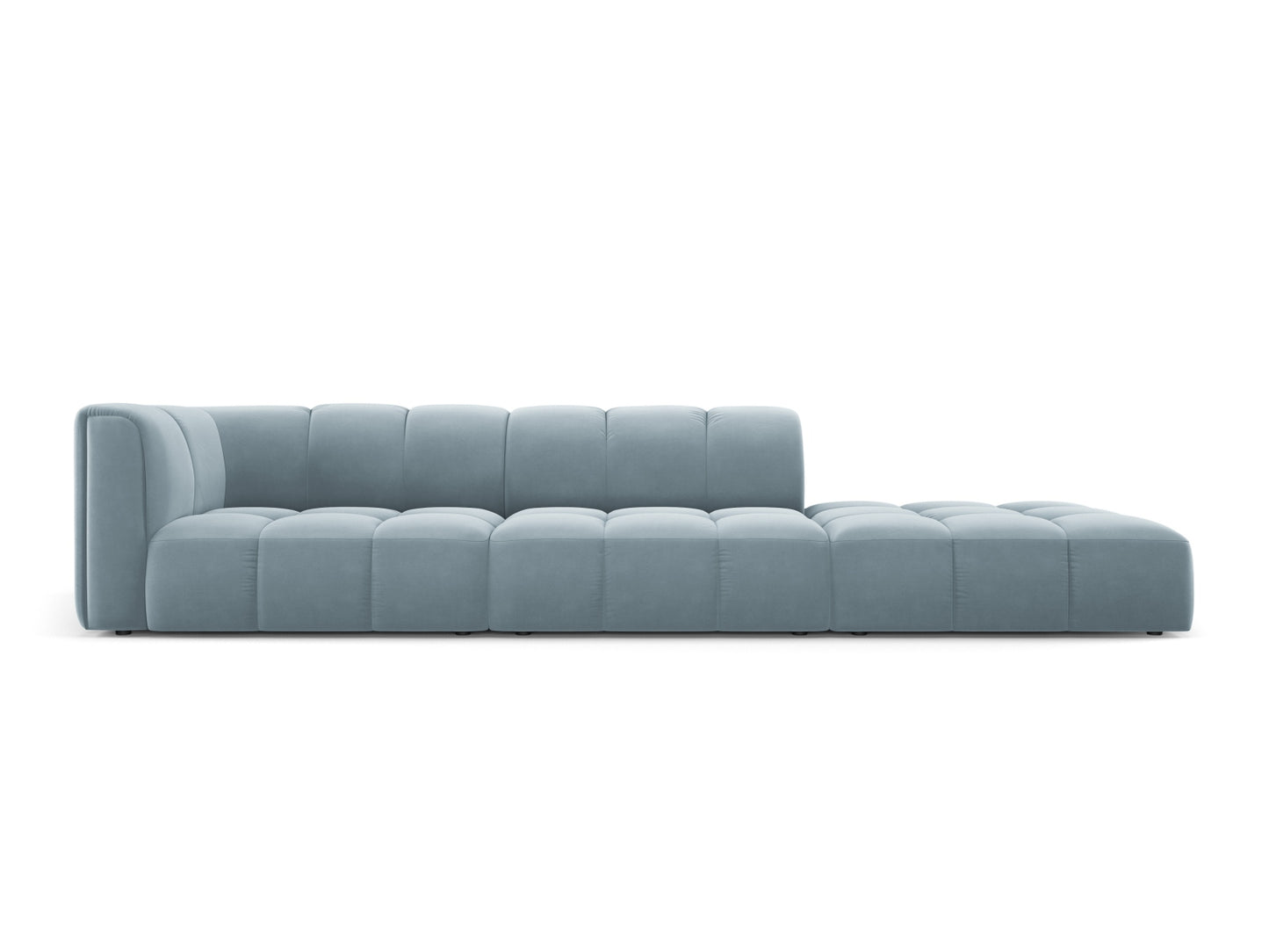 Moritz Modular Sofa, 4 Seats, 293x96 cm — Light Blue / Right