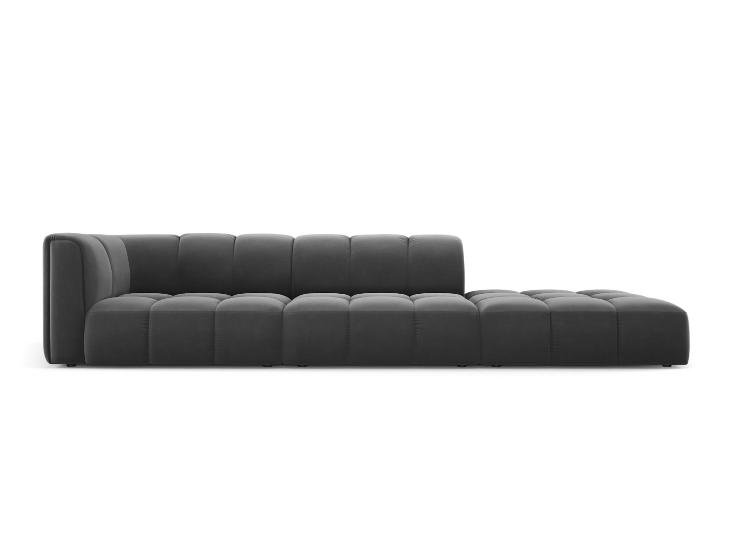 Moritz Modular Sofa, 4 Seats, 293x96 cm — Grey / Right