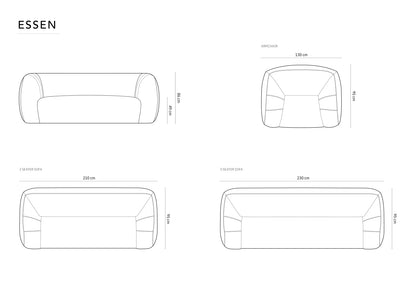 Essen Sofa, 3 Seats, 230x95 cm