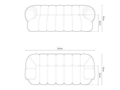 Koge Sofa, 3 Seats, 210x95 cm