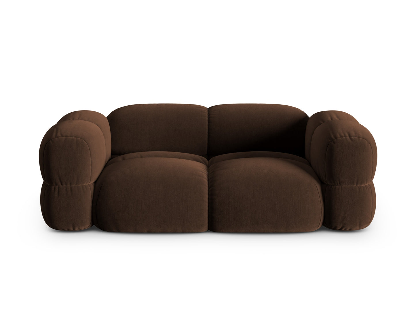Loretto Sofa, 3 Seats, 210x100 cm — Chocolate