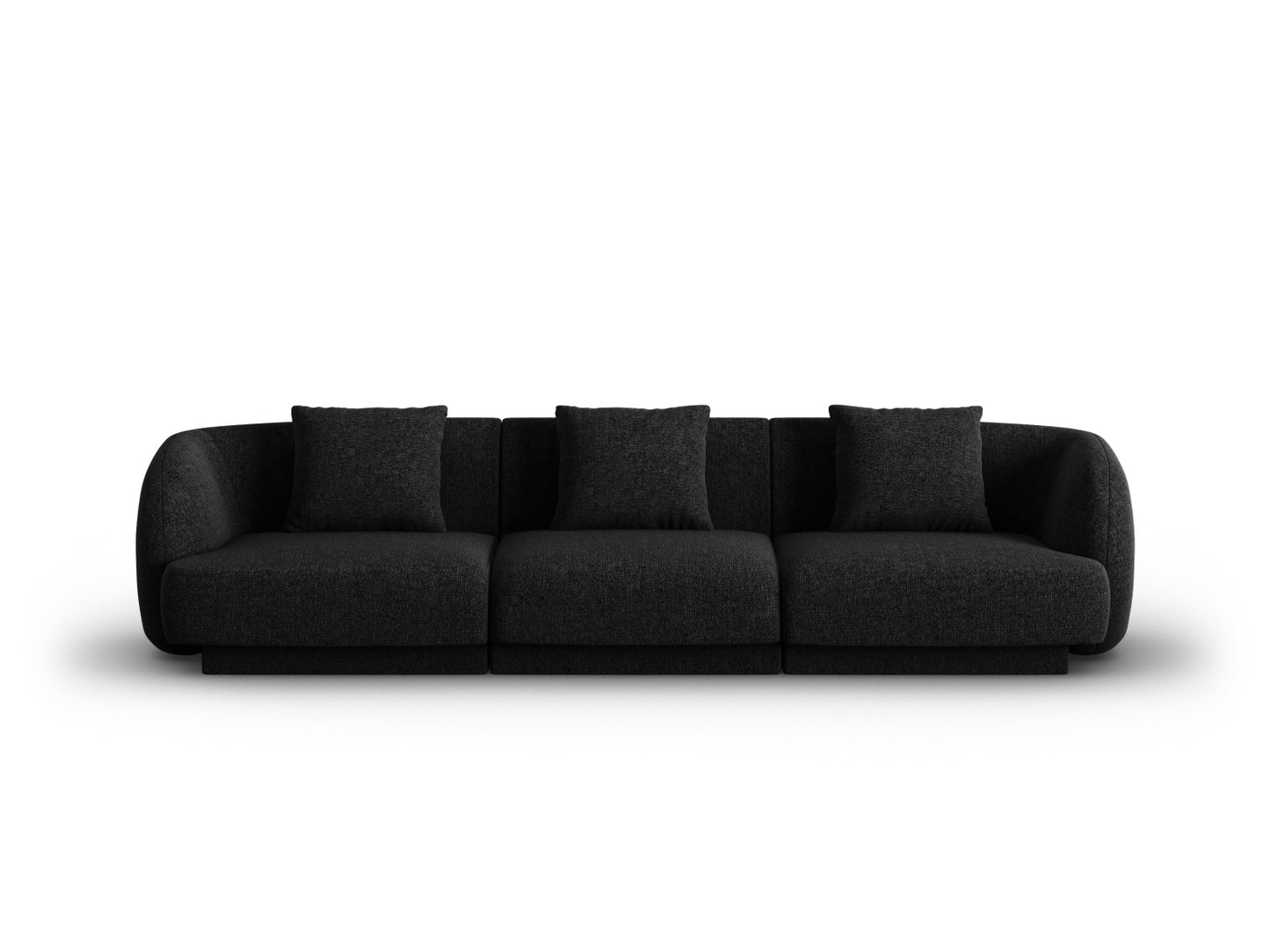 Tulum Sofa, 3 Seats, 255x90 cm — Black