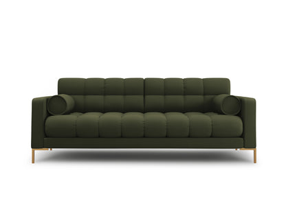Bali Sofa, 3 Seats, 177x96 cm — Green / Gold Metal