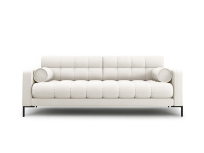 Bali Sofa, 3 Seats, 177x96 cm — Light Beige / Black Metal