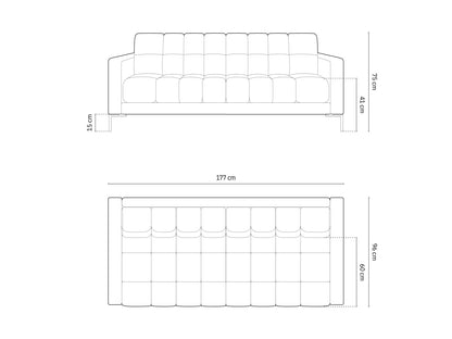 Bali Sofa, 3 Seats, 177x96 cm