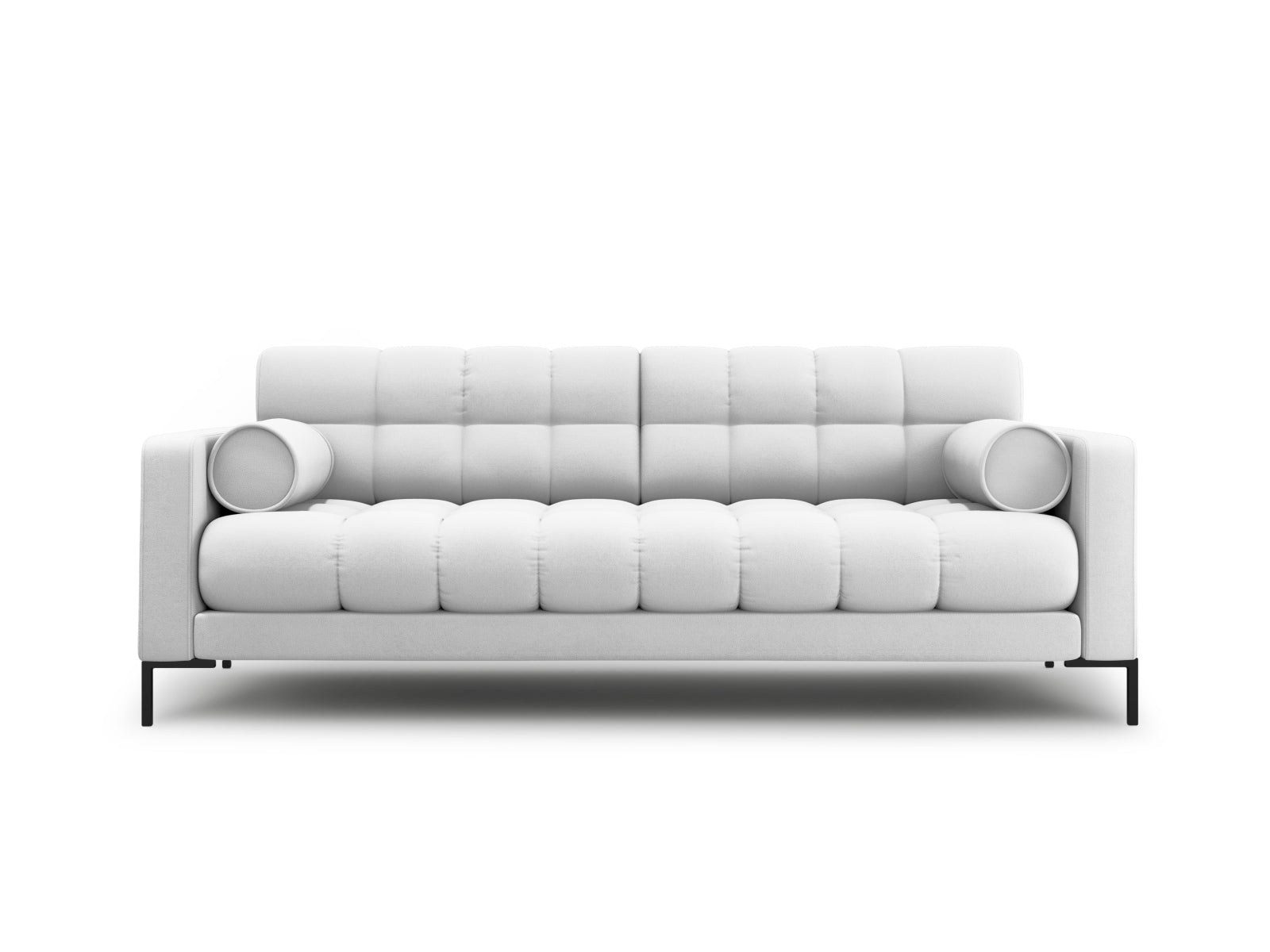 Bali Sofa, 3 Seats, 177x96 cm — Light Grey / Black Metal