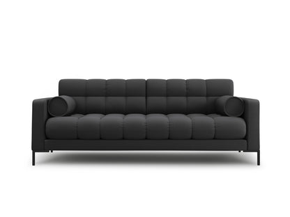 Bali Sofa, 3 Seats, 177x96 cm — Dark Grey / Black Metal