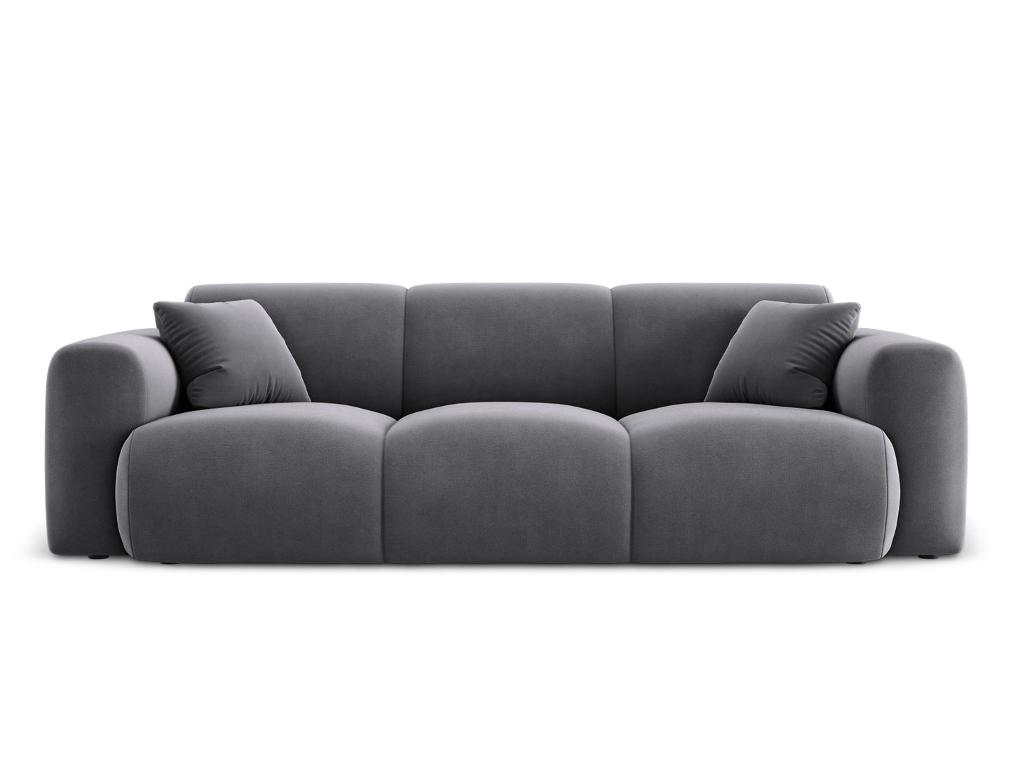 Nolio Sofa, 3 Seats, 235x95 cm — Dark Grey