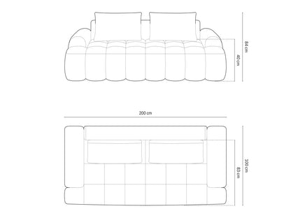 Linz Sofa, 3 Seats, 200x100 cm